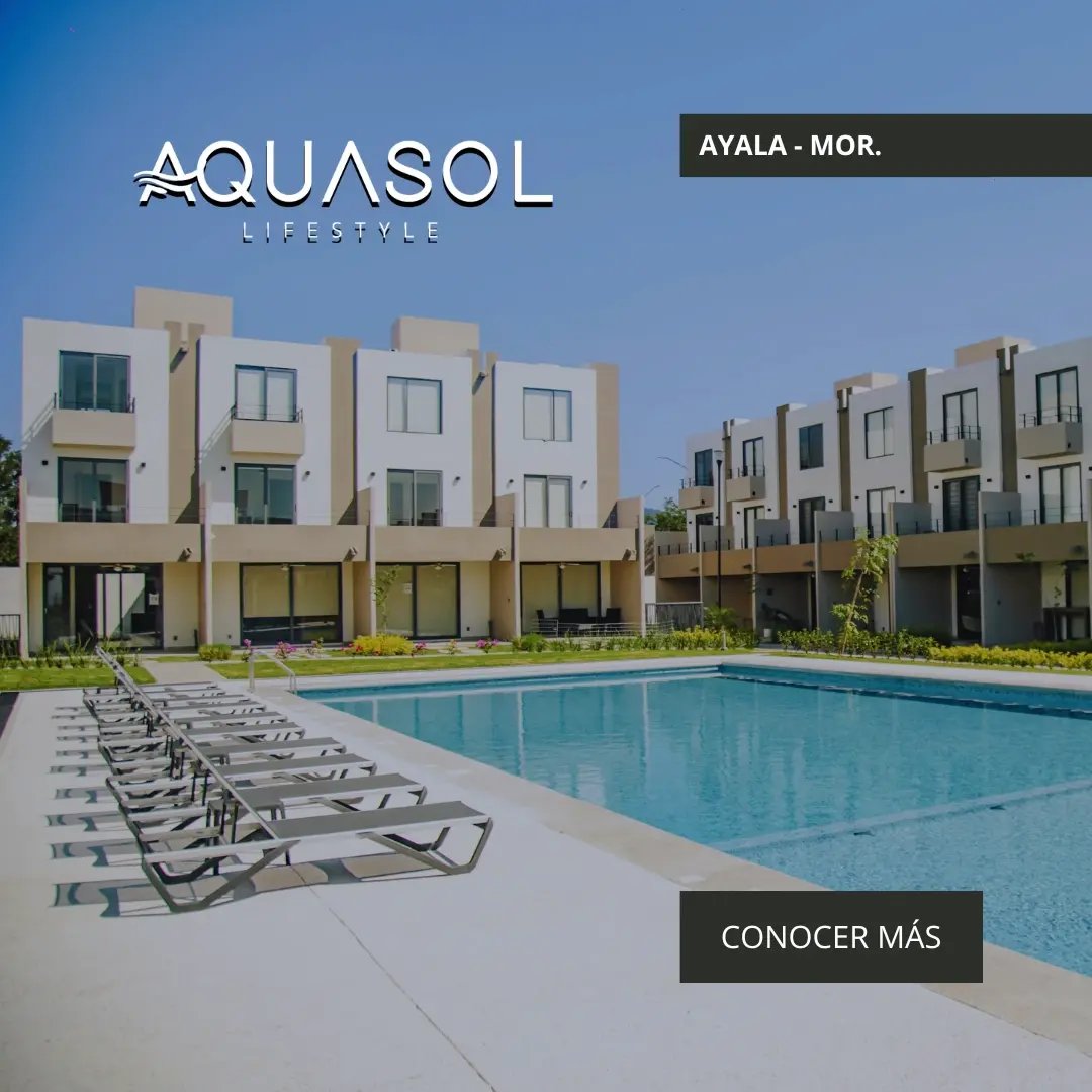 Casas en venta en Ayala Morelos - Aquasol Lifetyle