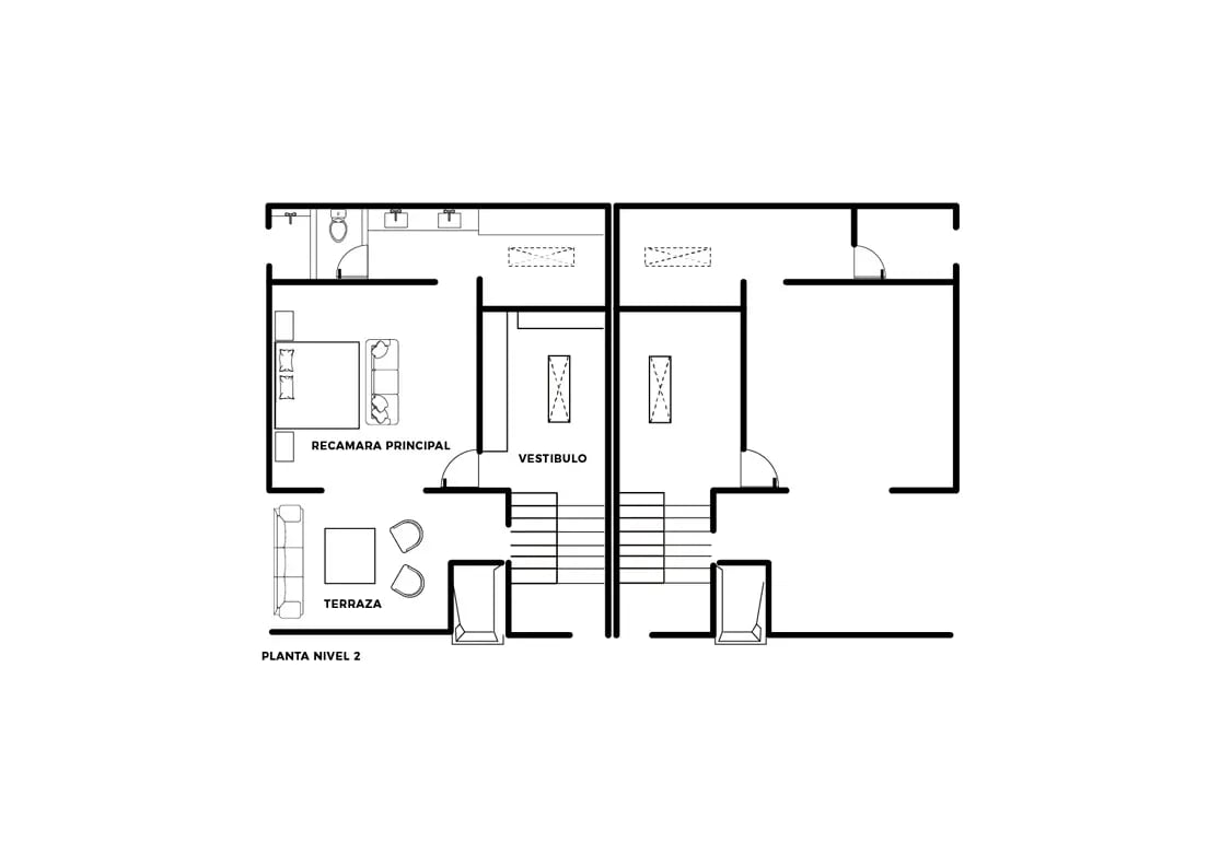 Planta 2 de Casa Modelo Mónaco