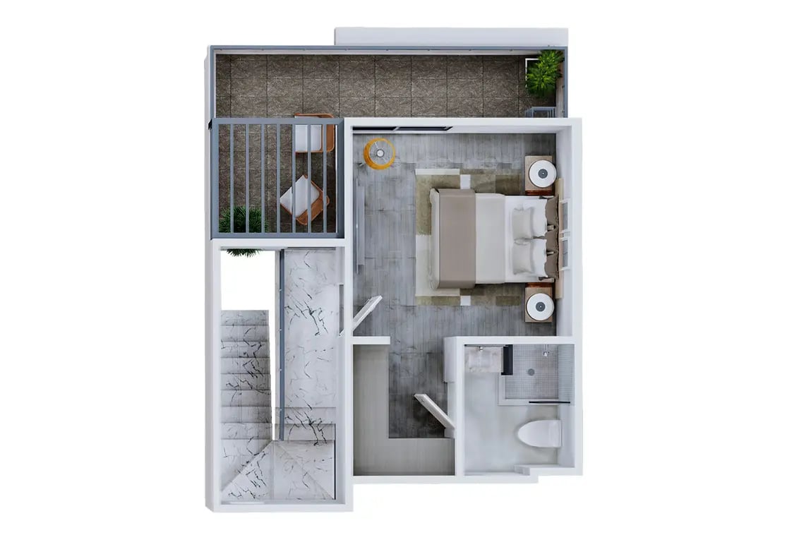 Nivel 2 de Modelo Recinto Terraza