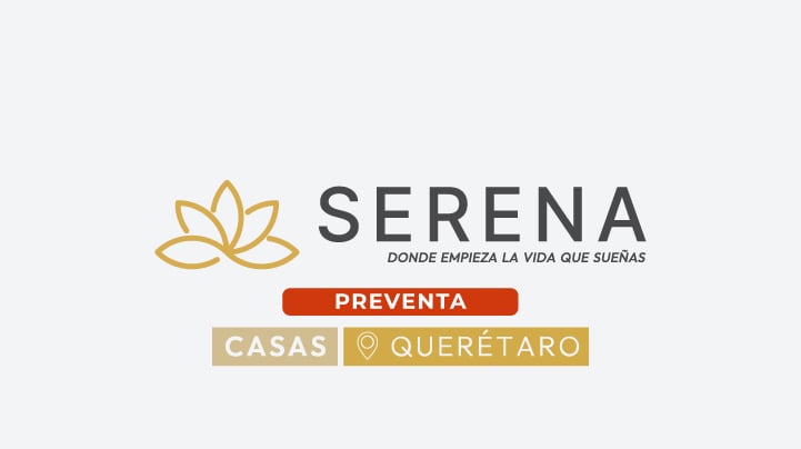 Logo de Serena | Desarrollo con casas y departamentos a la venta en el Refugio, Querétaro