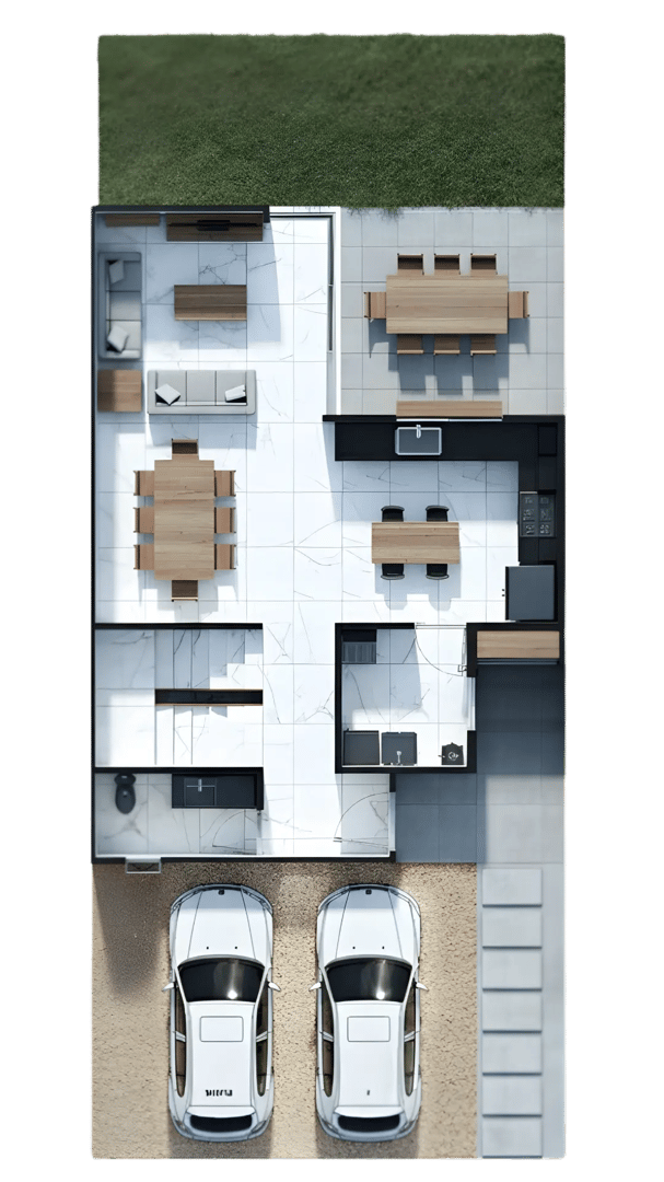 Planta baja de Modelo Crozet