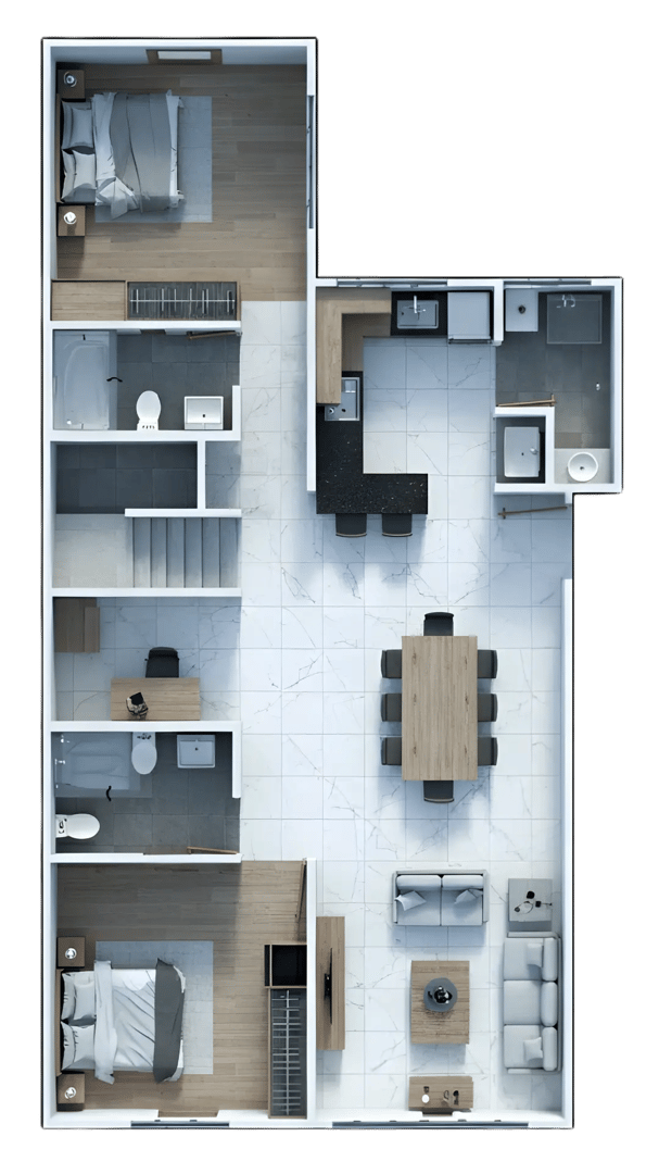 Planta Baja de Modelo Creta Roof Garden