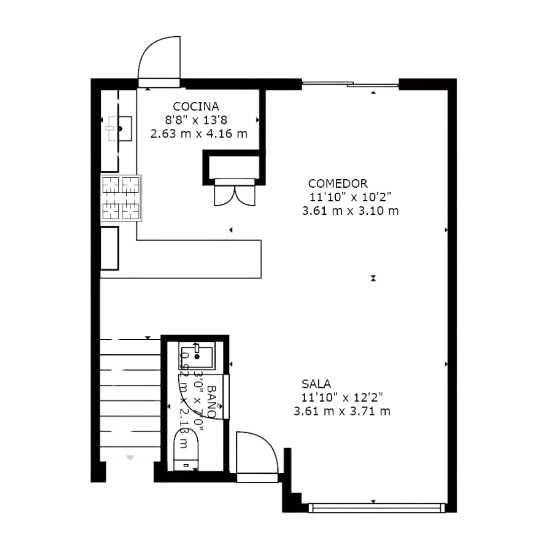Planta Baja de Modelo Recinto Plus
